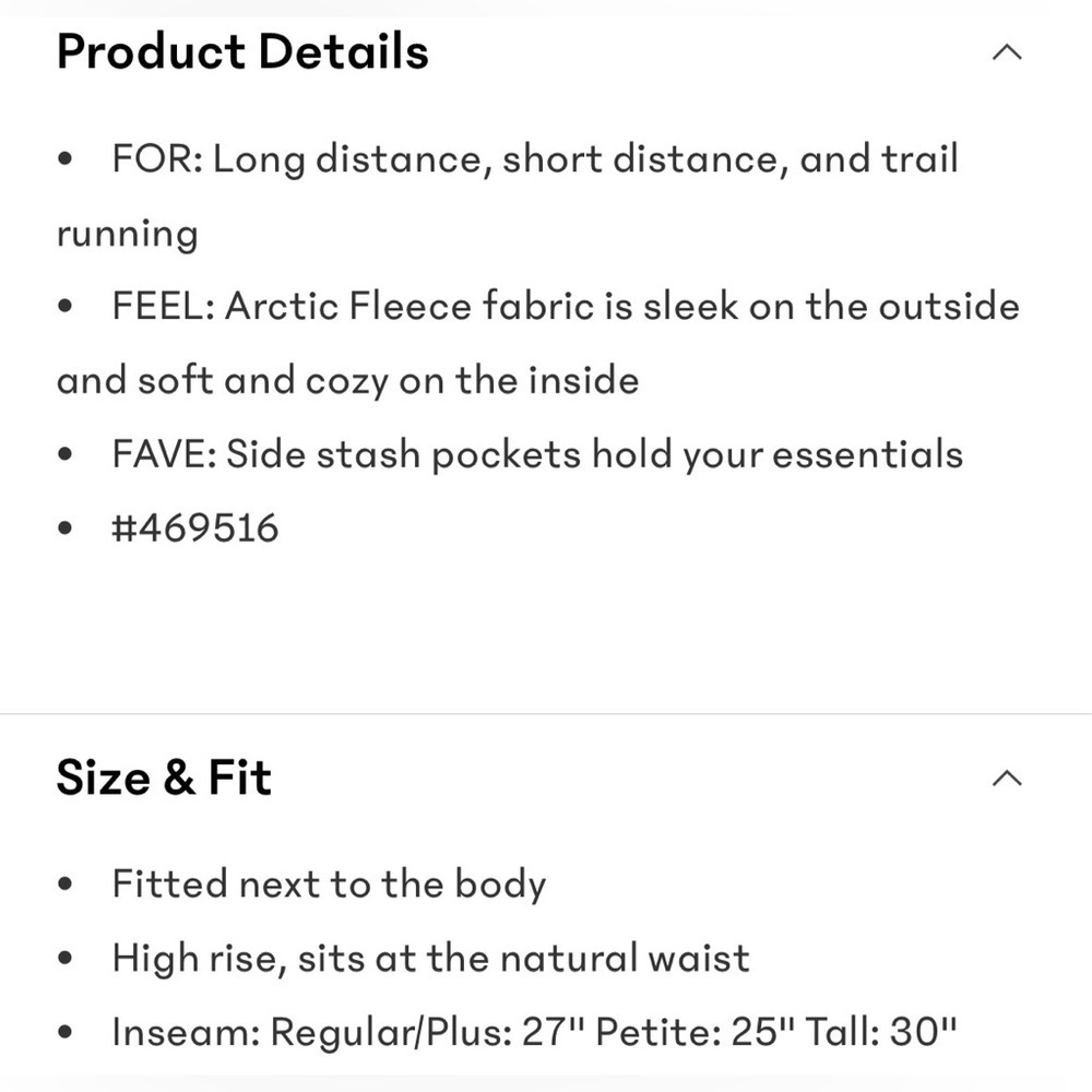 NWT Athleta Altitude Edge Stash Tight Size S/T - Picture 8 of 9